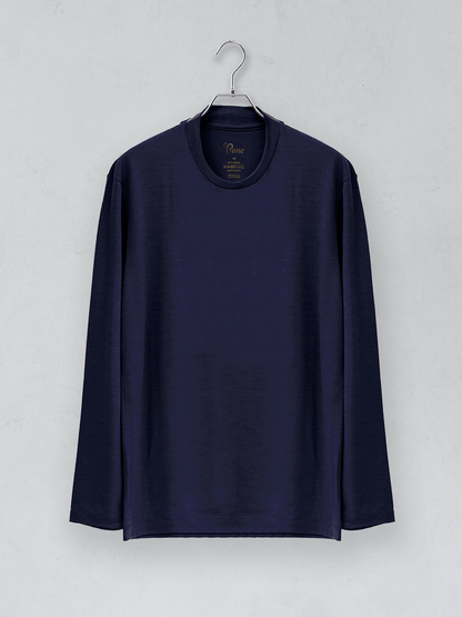 <男女兼用>C HIGH ENDメリノウール長袖Ｔシャツ | (900ネイビー) - C - one ONLINE STORE