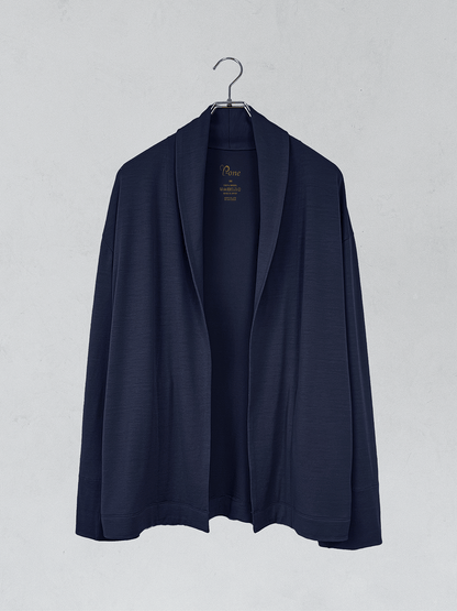 ＜男女兼用＞メリノウールショールカラーボタンレスカーディガン | (NV - 1ダークネイビー) - C - one ONLINE STORE