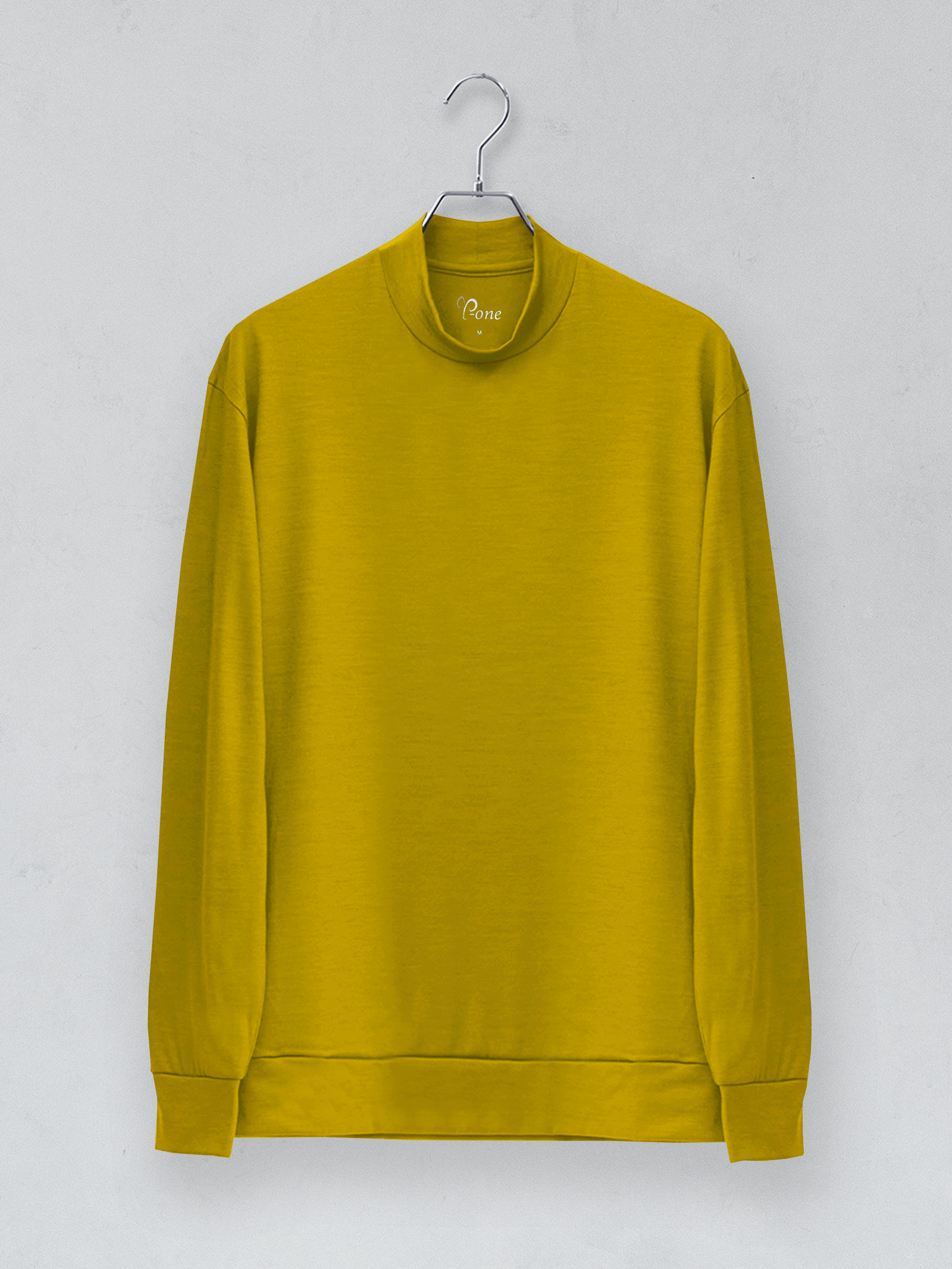 【カラーオーダー】<男女兼用>メリノウールモックネック長袖Tシャツ | (100 オフホワイト) - C - one ONLINE STORE