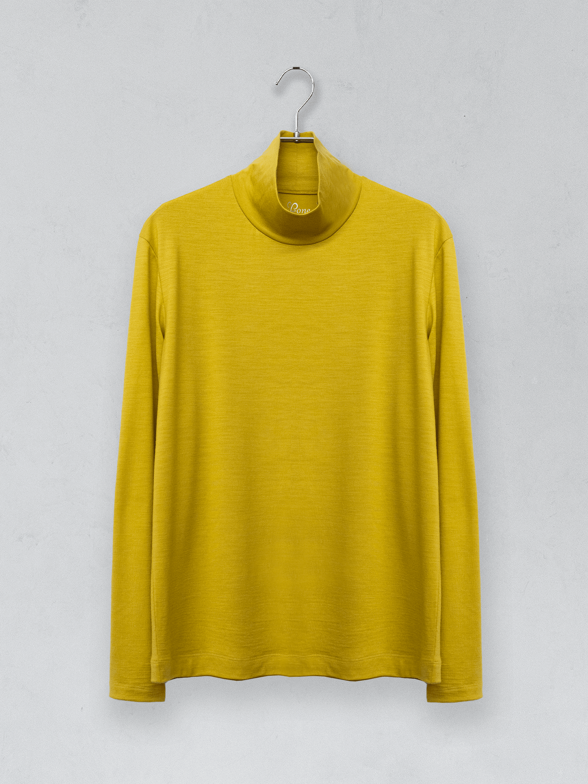 <男女兼用>メリノウールハイネック長袖Tシャツ | (350イエロー) - C - one ONLINE STORE