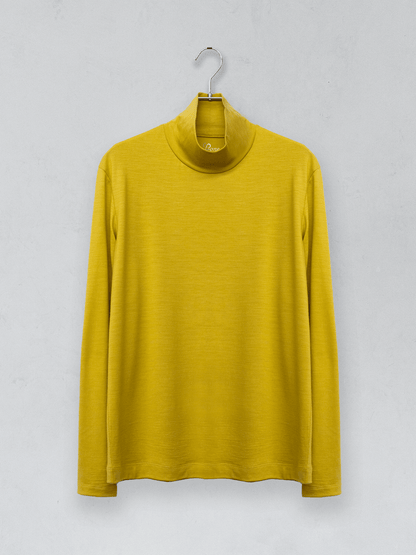 <男女兼用>メリノウールハイネック長袖Tシャツ | (350イエロー) - C - one ONLINE STORE