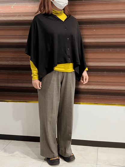 <男女兼用>メリノウールハイネック長袖Tシャツ | (350イエロー) - C - one ONLINE STORE