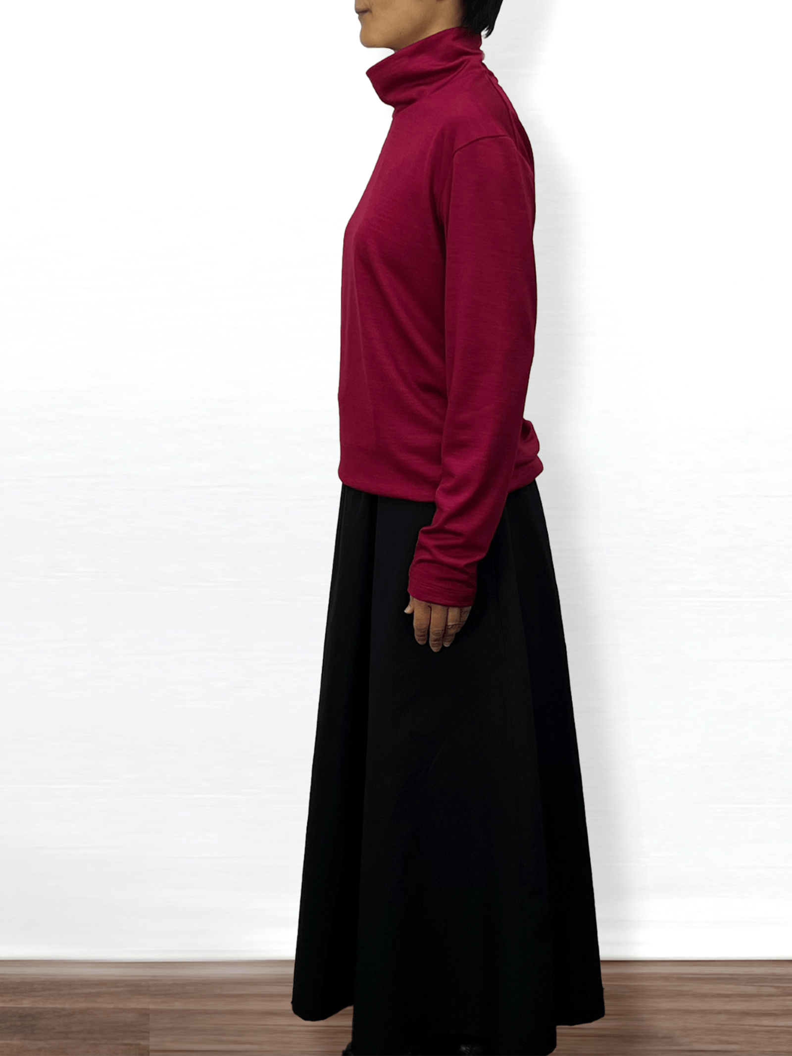 <男女兼用>メリノウールハイネック長袖Tシャツ | (350イエロー) - C - one ONLINE STORE