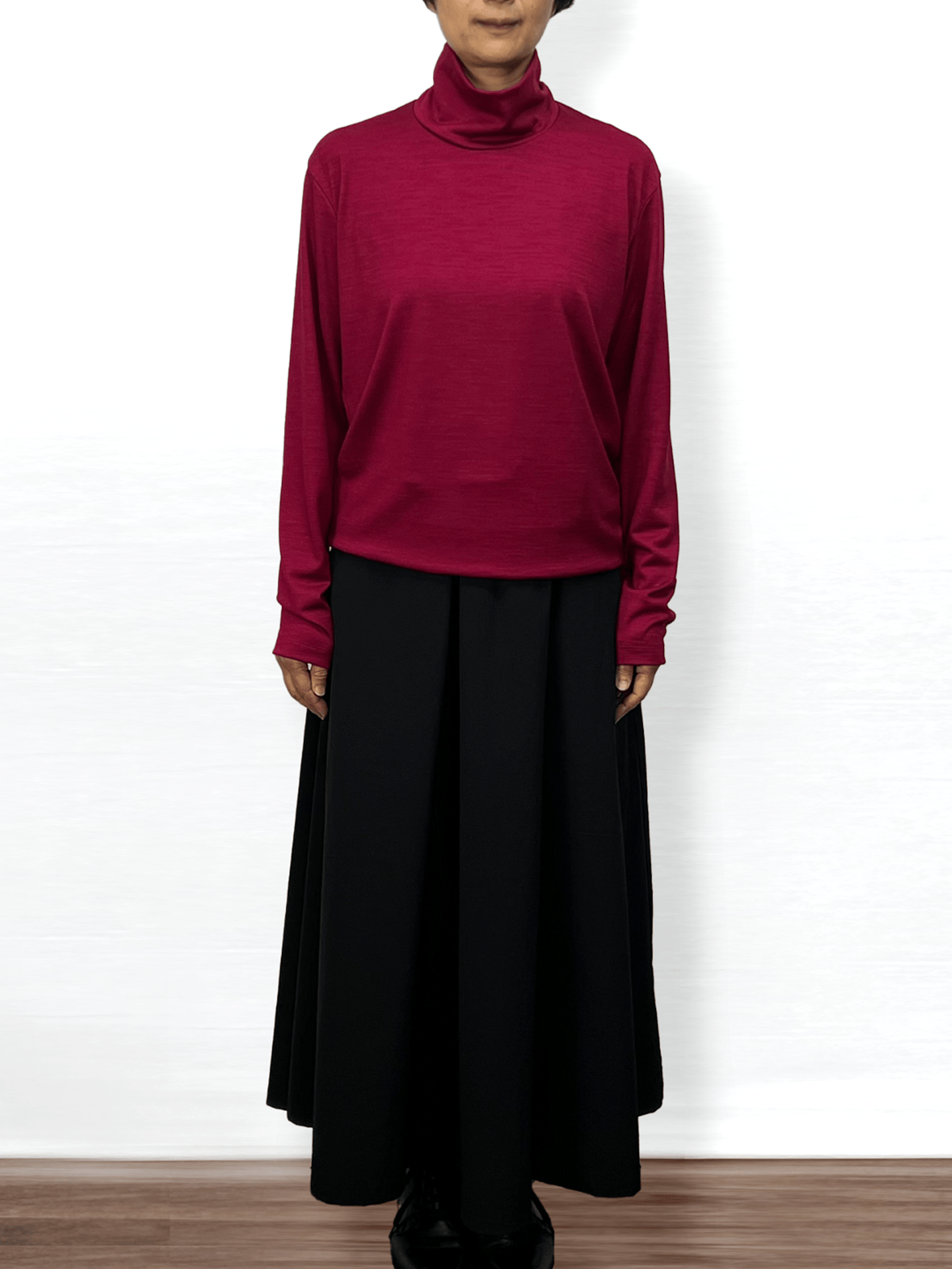 <男女兼用>メリノウールハイネック長袖Tシャツ | (350イエロー) - C - one ONLINE STORE