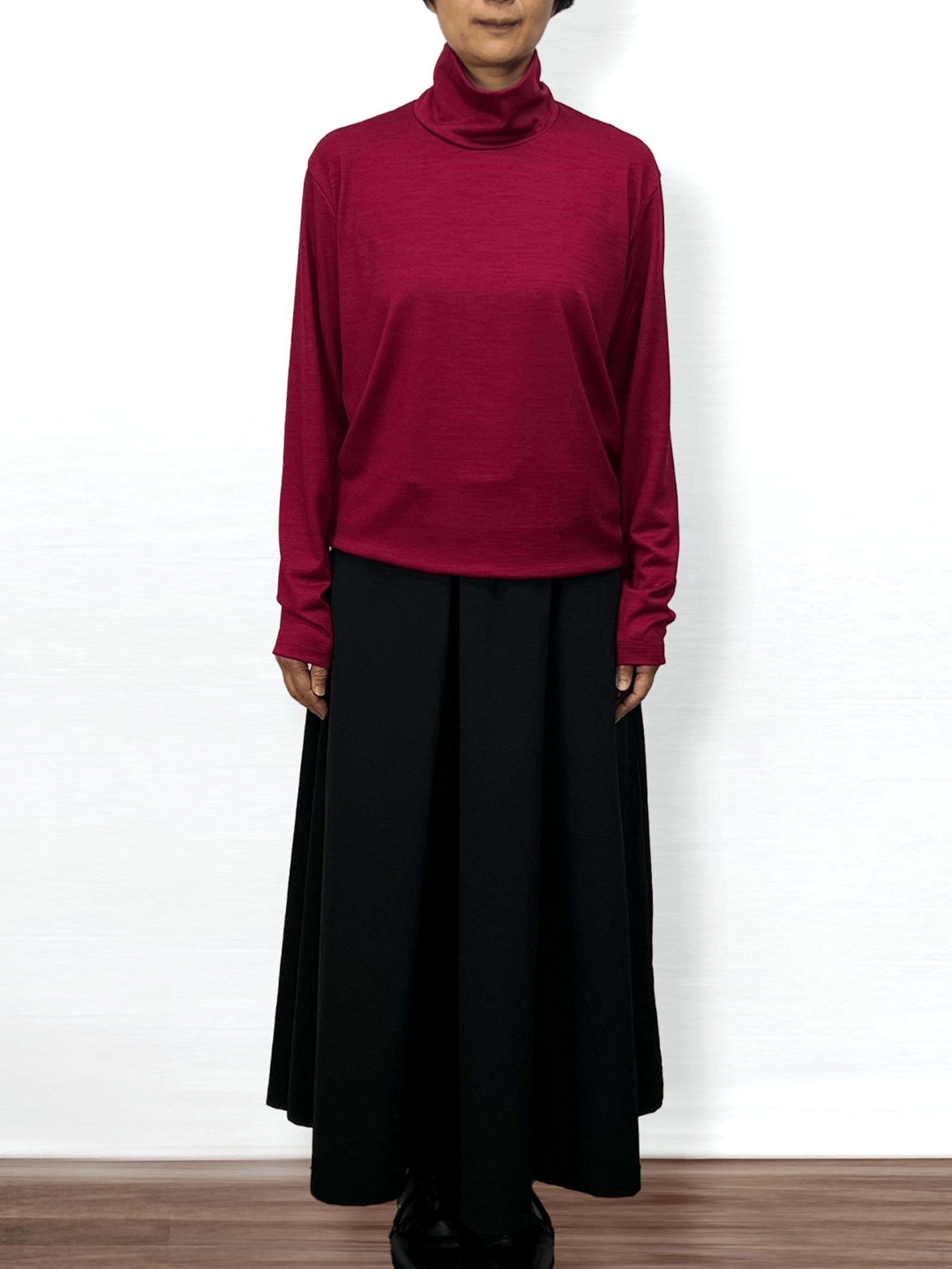 <男女兼用>メリノウールハイネック長袖Tシャツ | (350イエロー) - C - one ONLINE STORE