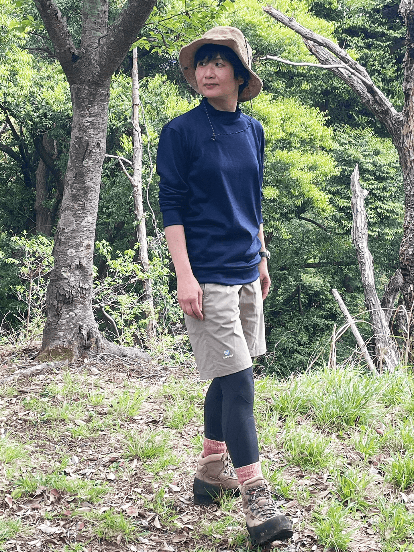 <男女兼用>メリノウールモックネック長袖Tシャツ | (450ロイヤルブルー) - C - one ONLINE STORE