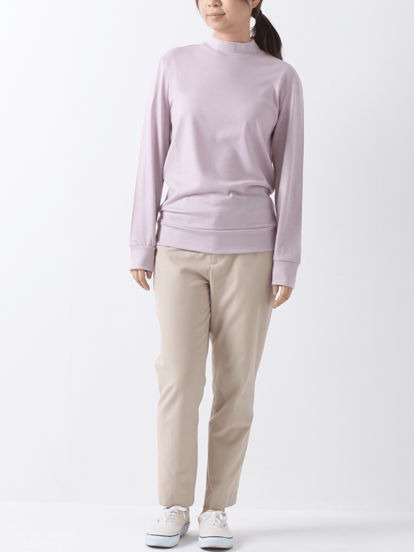 <男女兼用>メリノウールモックネック長袖Tシャツ | (450ロイヤルブルー) - C - one ONLINE STORE