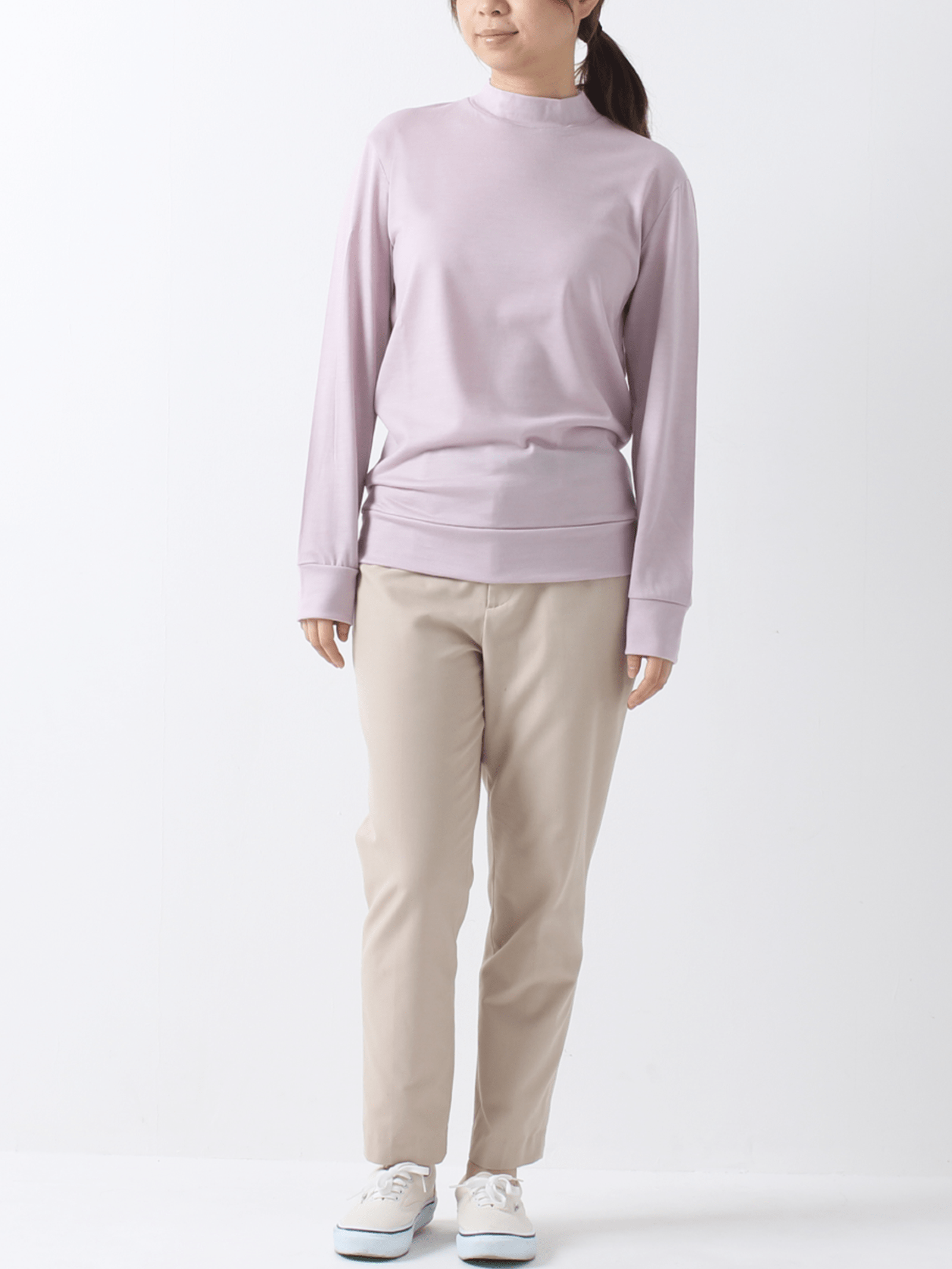 <男女兼用>メリノウールモックネック長袖Tシャツ | (450ロイヤルブルー) - C - one ONLINE STORE