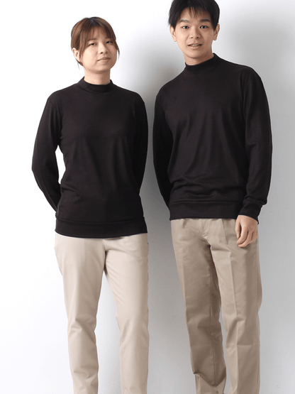 <男女兼用>メリノウールモックネック長袖Tシャツ | (450ロイヤルブルー) - C - one ONLINE STORE