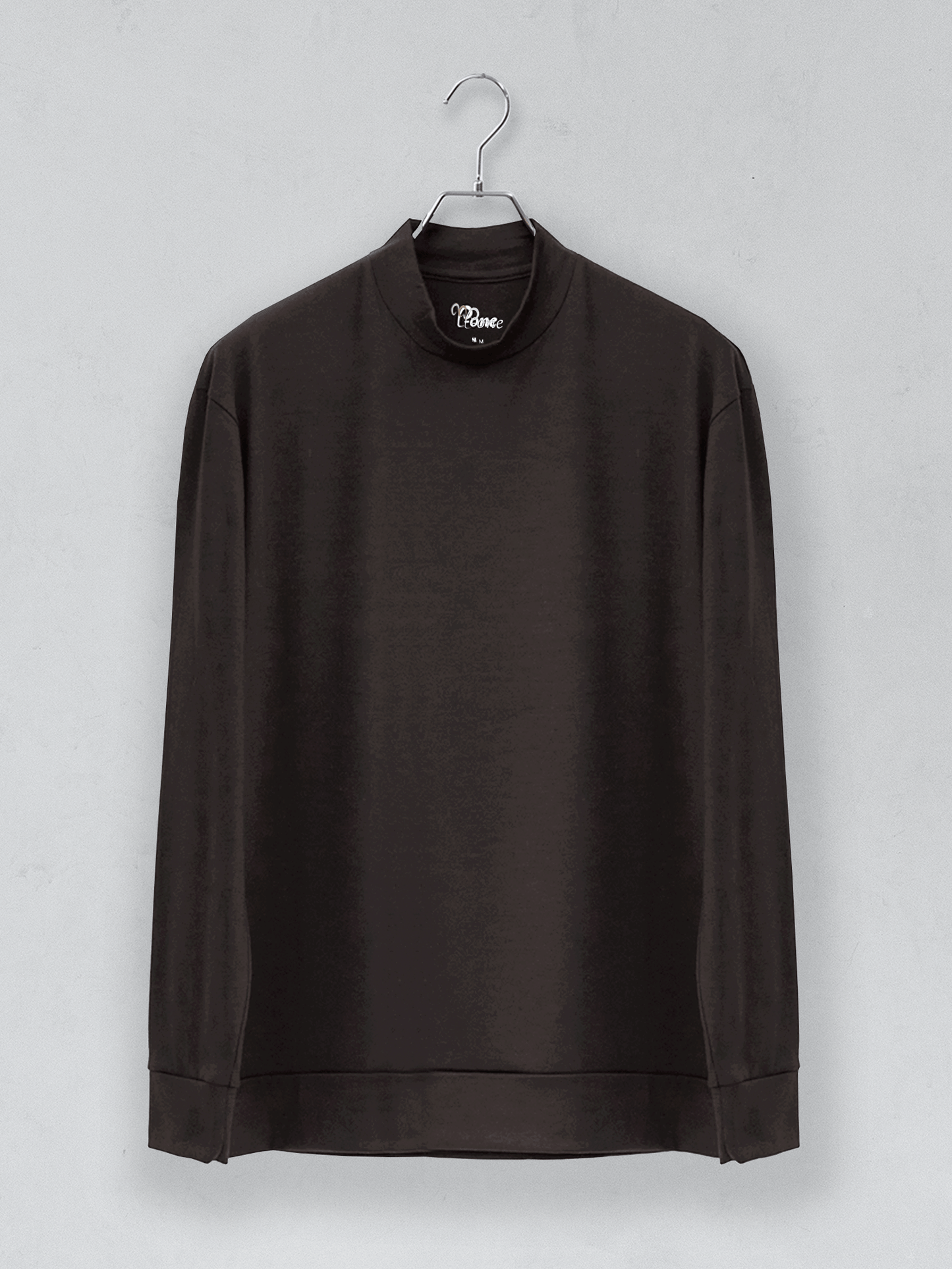 <男女兼用>メリノウールモックネック長袖Tシャツ | (601ダークブラウン) - C - one ONLINE STORE