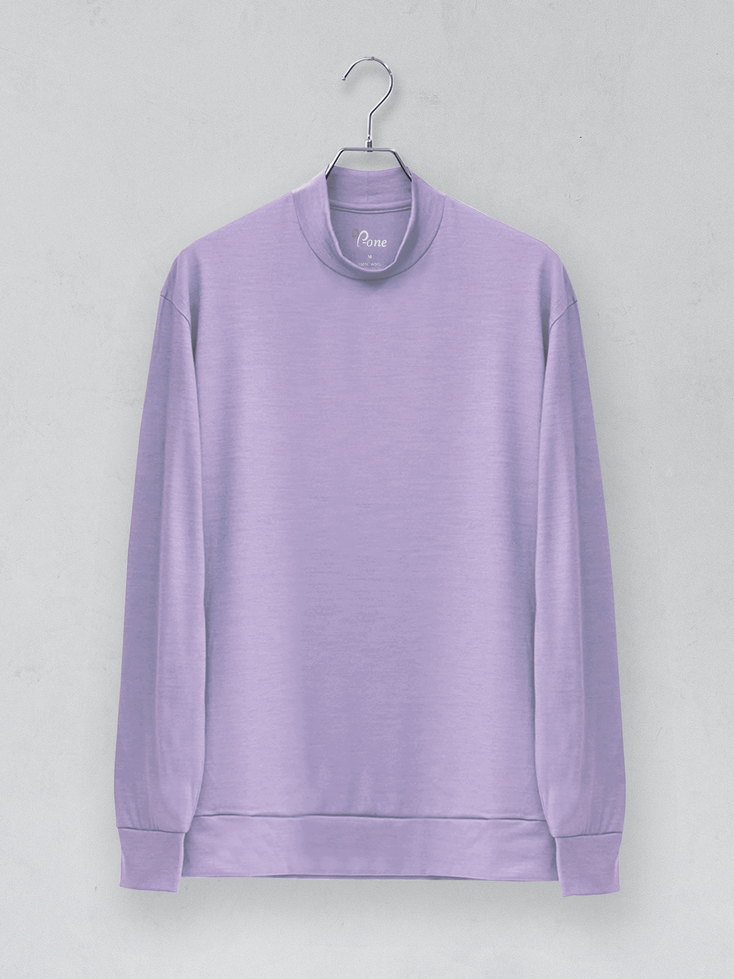 <男女兼用>メリノウールモックネック長袖Tシャツ | (850ラベンダー) - C - one ONLINE STORE