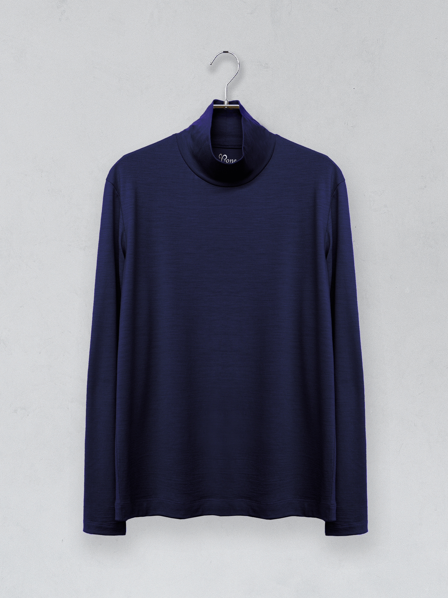 <男女兼用>メリノウールハイネック長袖Tシャツ | (901ダークネイビー) - C - one ONLINE STORE